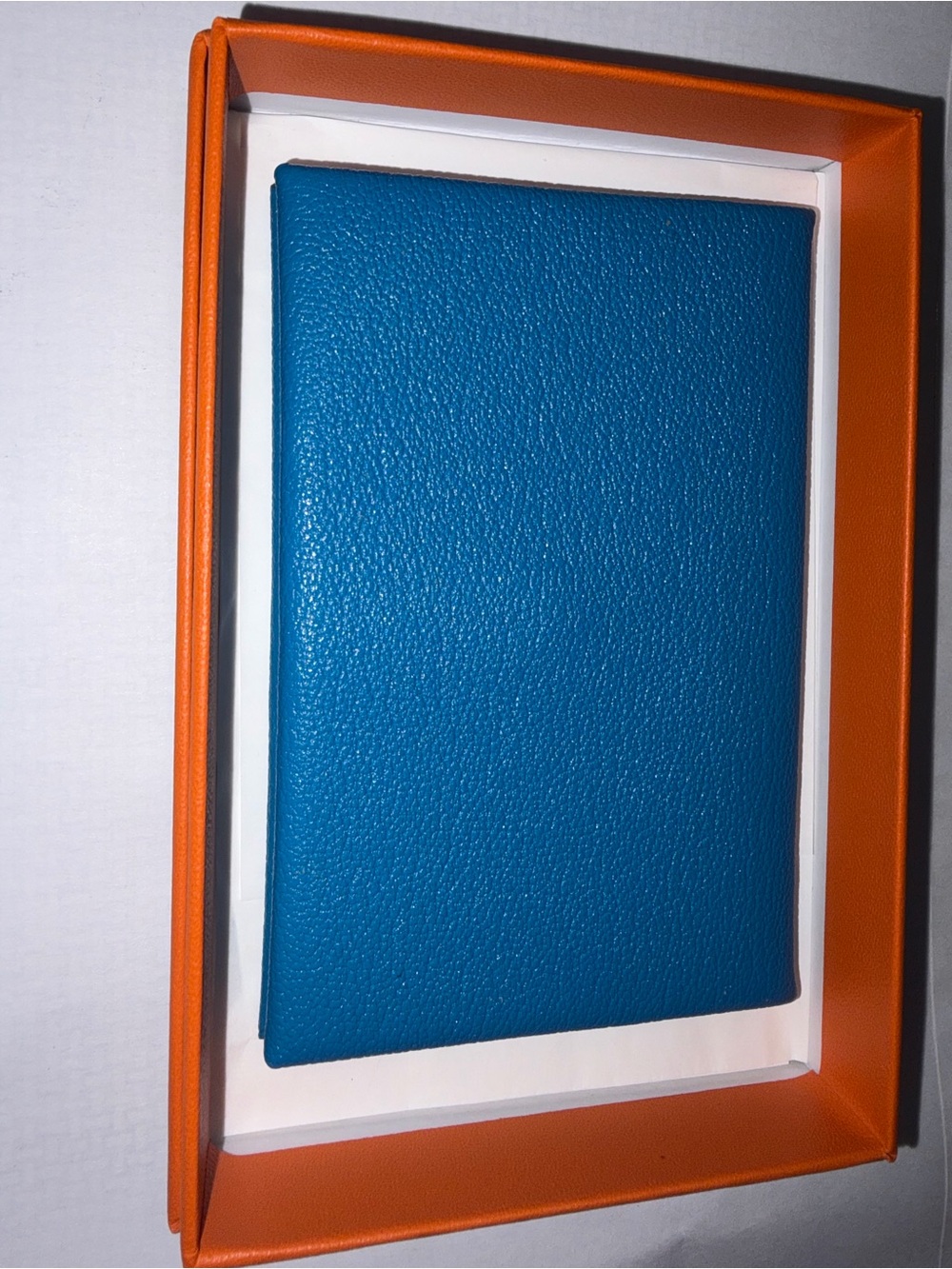 Hermes Bicolor Leather Calvi Card Holder - Picture 6 of 7